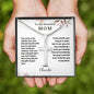 Personalized Cross Necklace - Gift for Mom from Her Child