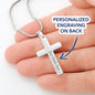 Personalized Cross Necklace - Christian Gift for Mom