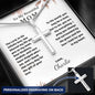 Personalized Cross Necklace - Gift for Mom from Her Child