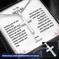 Personalized Cross Necklace - Christian Gift for Mom