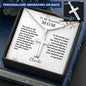 Personalized Cross Necklace - Gift for Mom from Her Child