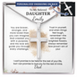 Personalized Cross Necklace for Daughter – Gift from Dad with Engraved Message