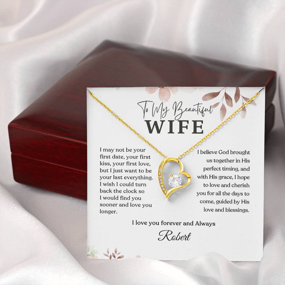 Forever Love Necklace - Personalized Gift to My Wife