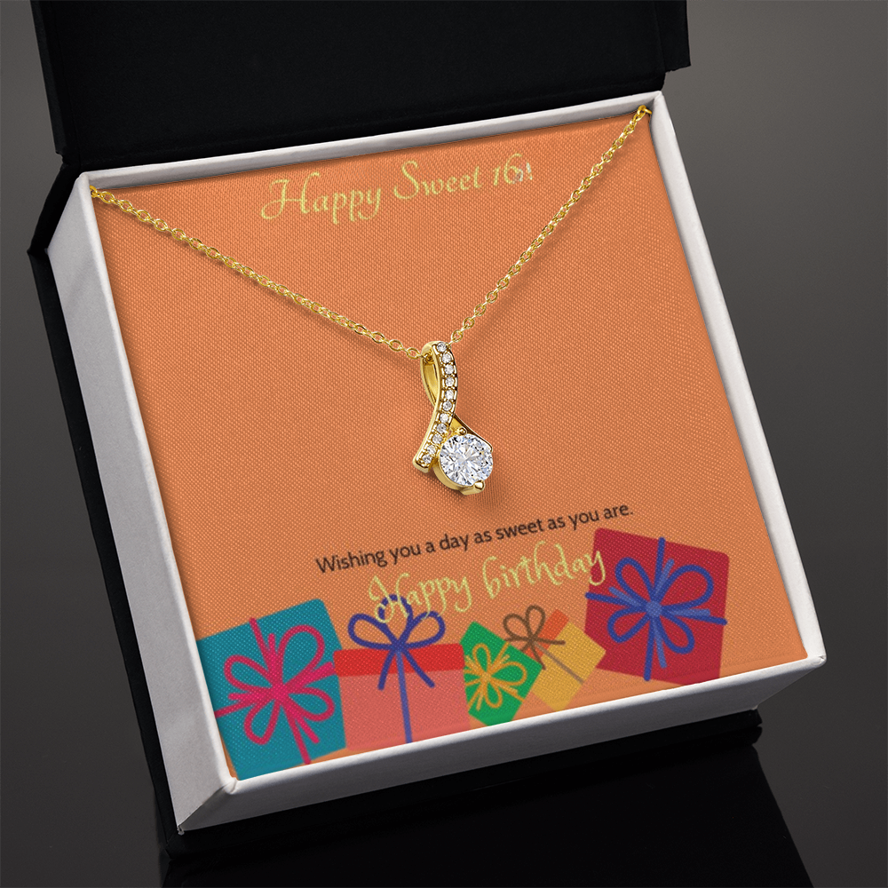 Sweet Blossom Necklace – Sweet 16 Birthday Gift Necklace gold silver | Sweet 16 gifts for daughter, granddaughter, friend | Sweet Blossom Necklace