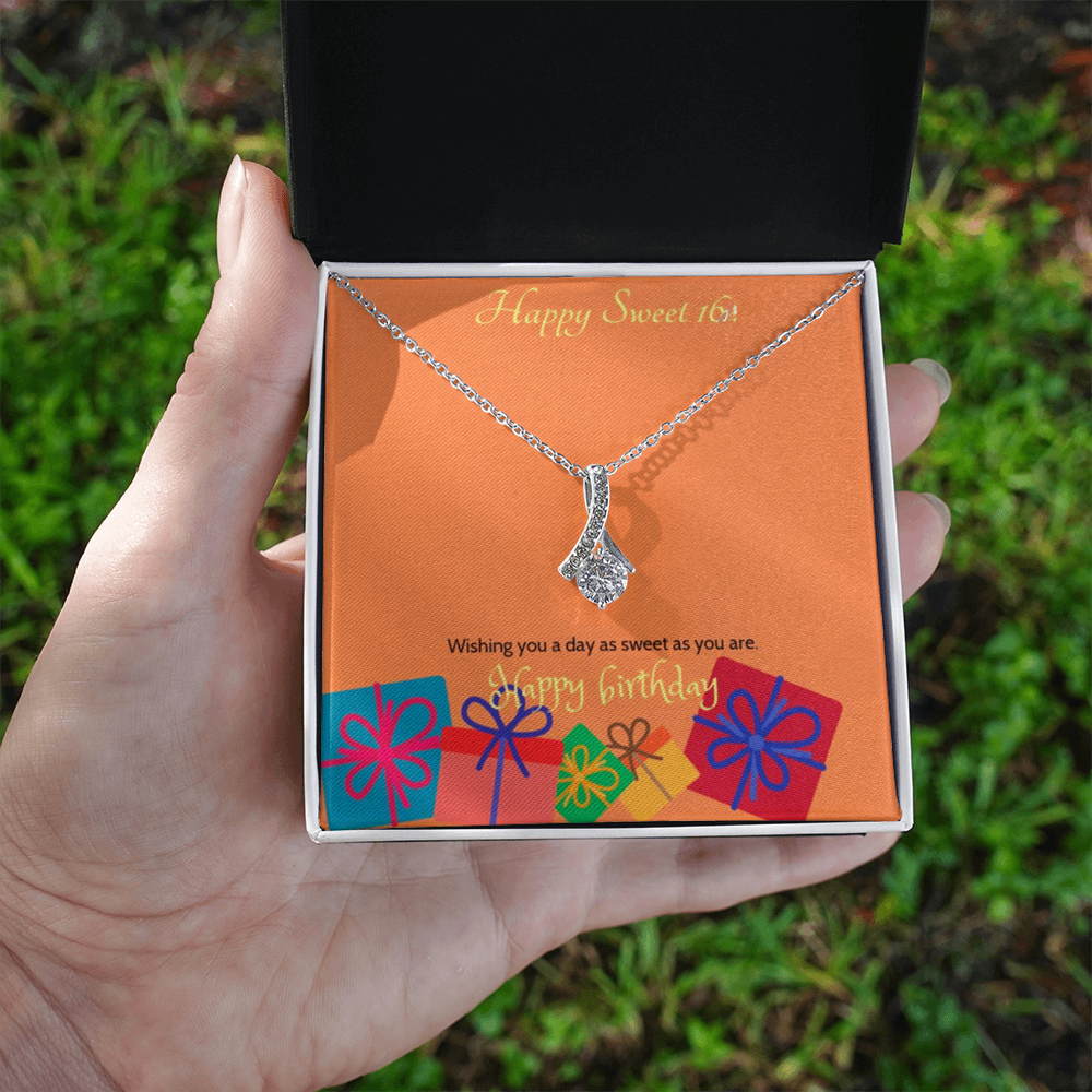 Sweet Blossom Necklace – Sweet 16 Birthday Gift Necklace gold silver | Sweet 16 gifts for daughter, granddaughter, friend | Sweet Blossom Necklace