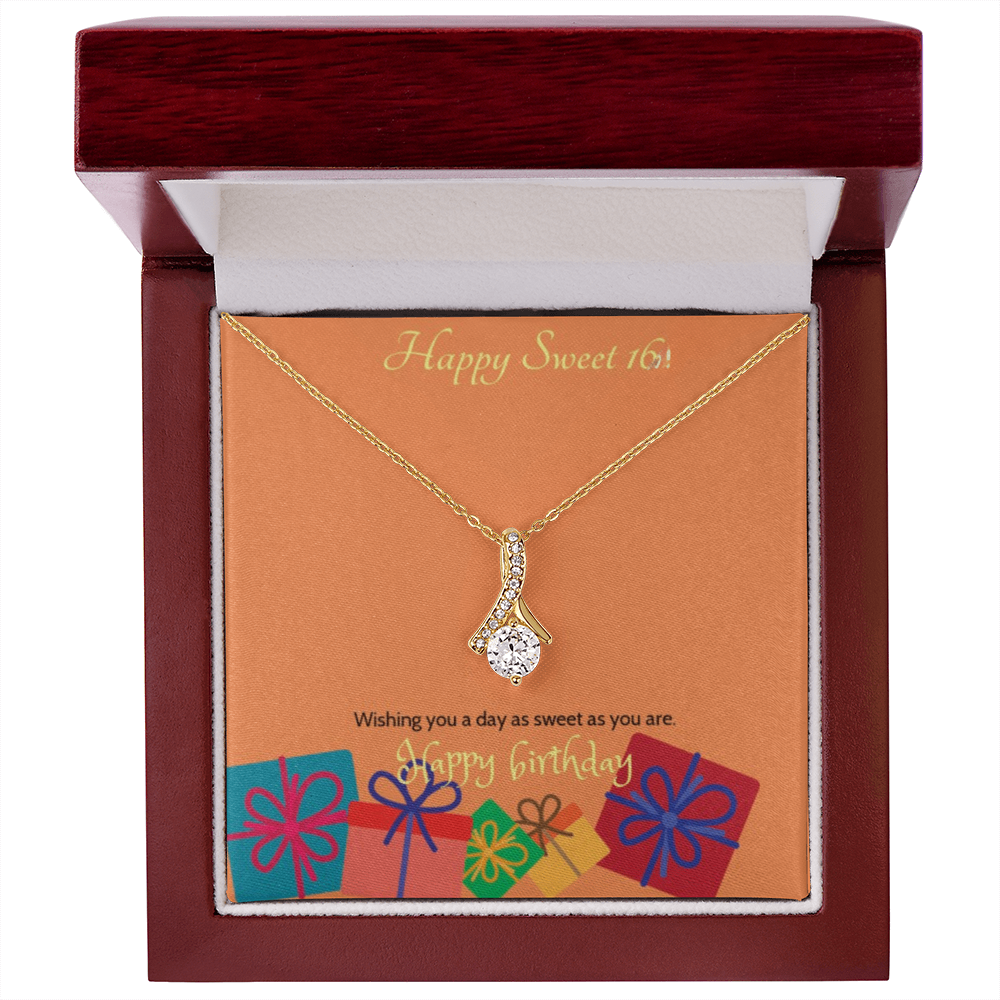Sweet Blossom Necklace – Sweet 16 Birthday Gift Necklace gold silver | Sweet 16 gifts for daughter, granddaughter, friend | Sweet Blossom Necklace
