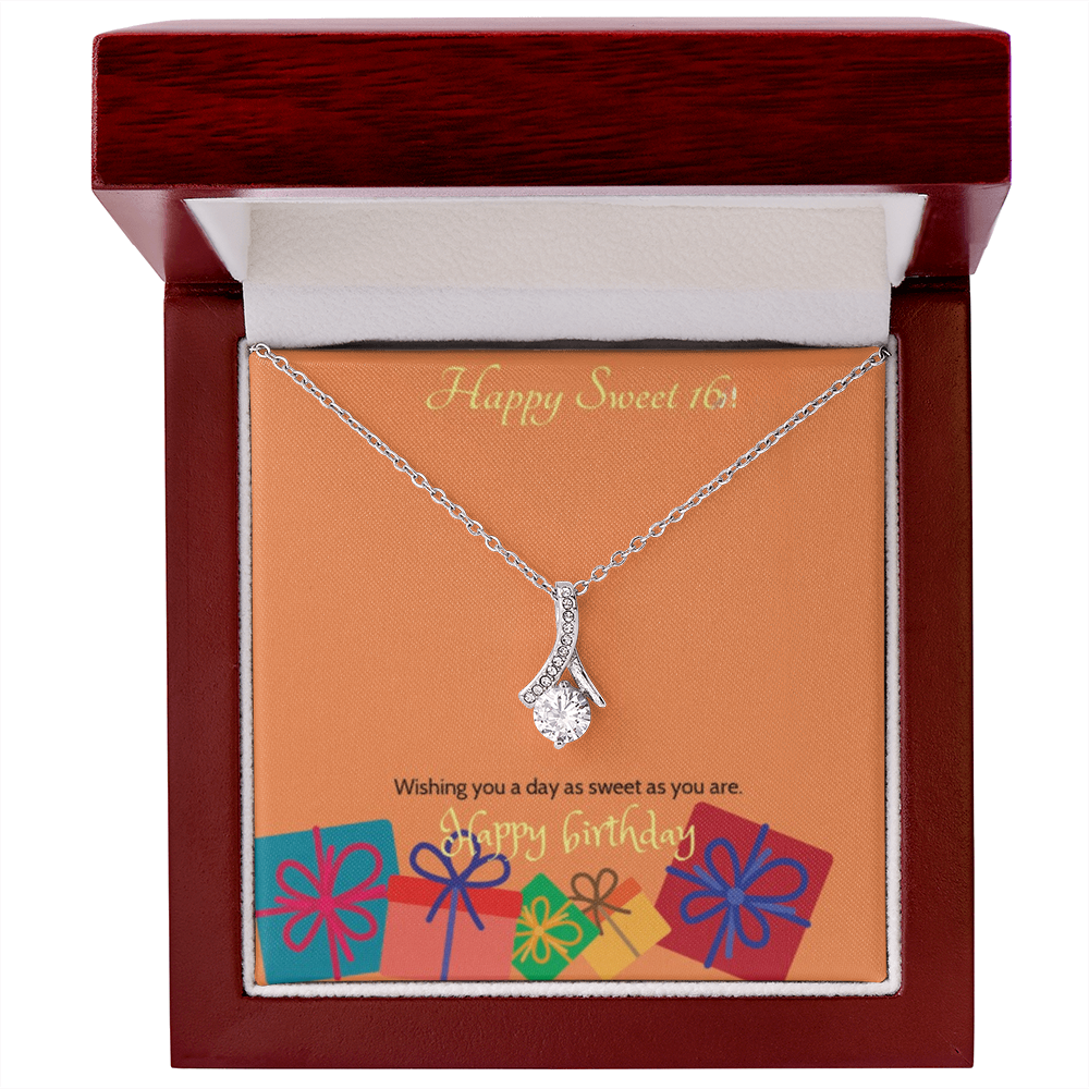 Sweet Blossom Necklace – Sweet 16 Birthday Gift Necklace gold silver | Sweet 16 gifts for daughter, granddaughter, friend | Sweet Blossom Necklace