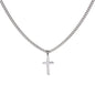 Cuban Link Chain with Engraved Cross - Gift For Dad