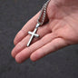 Cuban Chain with Engraved Cross - Gift for Son