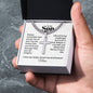 Cuban Chain with Engraved Cross - Gift for Son