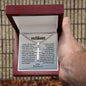 Cuban Chain with Engraved Cross - Christian Gift for Husband