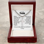 Cuban Chain with Engraved Cross - Gift for Son