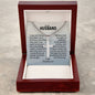 Cuban Chain with Engraved Cross - Christian Gift for Husband