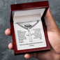 Cuban Chain with Engraved Cross - Gift for Son