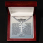 Cuban Chain with Engraved Cross - Christian Gift for Husband
