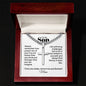 Cuban Chain with Engraved Cross - Gift for Son