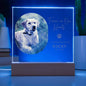 Personalized Pet Memorial LED Plaque, Dog Memorial Gift, Custom Memorial Plaque Photo, Pet Loss Gift, Light Up Pet Memorial Night Light