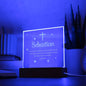 Personalized Engraved Baptism Acrylic Plaque gift with Verse Luke 18:16