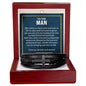 Men's Cross Leather Bracelet - Gift for Husband
