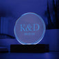 Personalized Engraved Acrylic Wedding Monogram with date, Custom Engagement gift , Original Wedding gift and night light