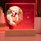 Personalized Pet Memorial LED Plaque, Dog Memorial Gift, Custom Memorial Plaque Photo, Pet Loss Gift, Light Up Pet Memorial Night Light