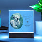 Personalized Pet Memorial LED Plaque, Dog Memorial Gift, Custom Memorial Plaque Photo, Pet Loss Gift, Light Up Pet Memorial Night Light