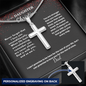 Father to Daughter Christian Gifts – Personalized Cross Necklace