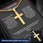 Father to Daughter Christian Gifts – Personalized Cross Necklace