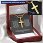 Father to Daughter Christian Gifts – Personalized Cross Necklace