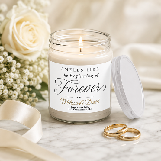 Beginning of Forever Personalized Scented Candle