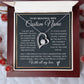 Personalized Gift to my Wife Forever Love Necklace 14k Gold Finish