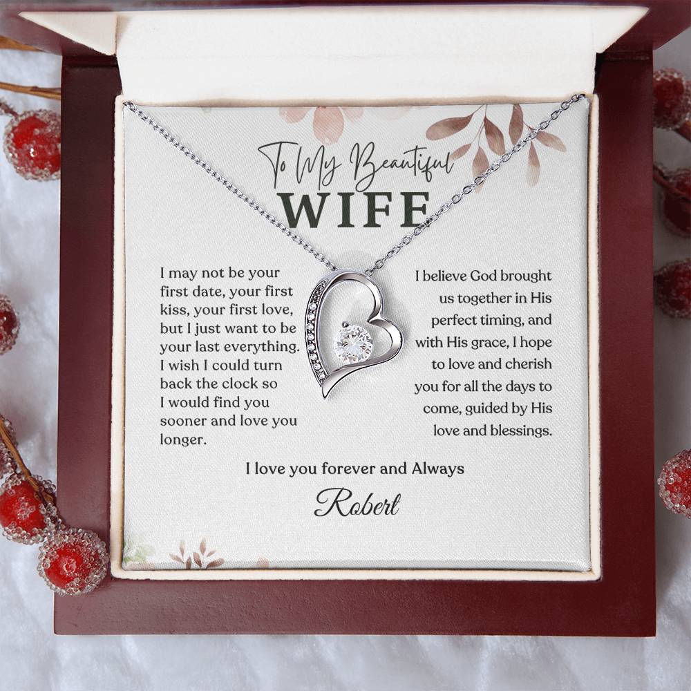 Forever Love Necklace - Personalized Gift to My Wife