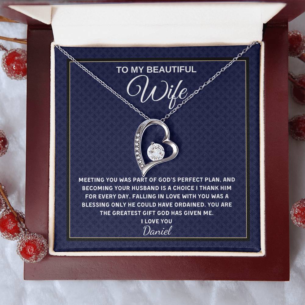 Forever Love Necklace - Personalized Gift for Wife