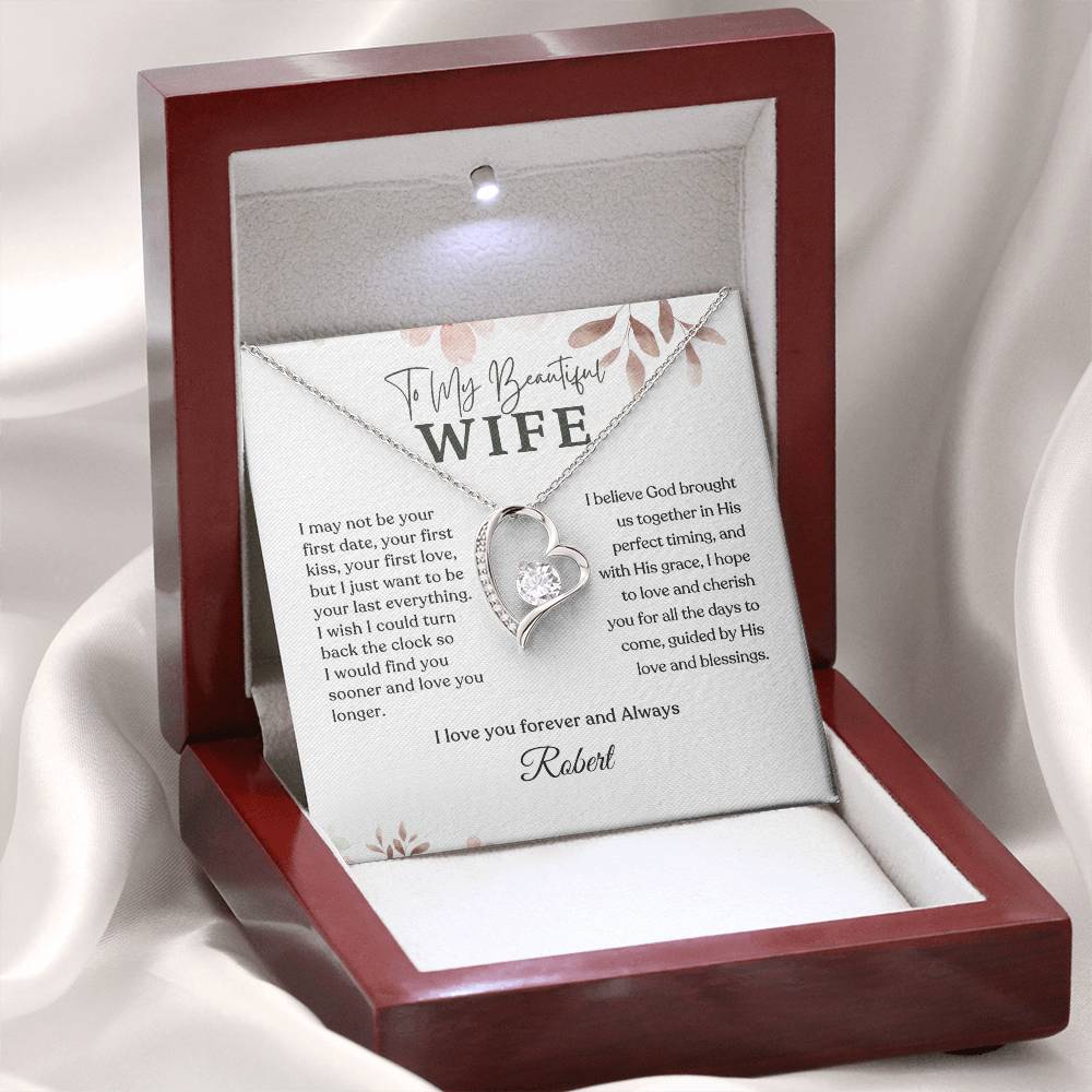 Forever Love Necklace - Personalized Gift to My Wife