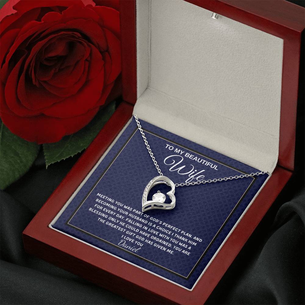 Forever Love Necklace - Personalized Gift for Wife