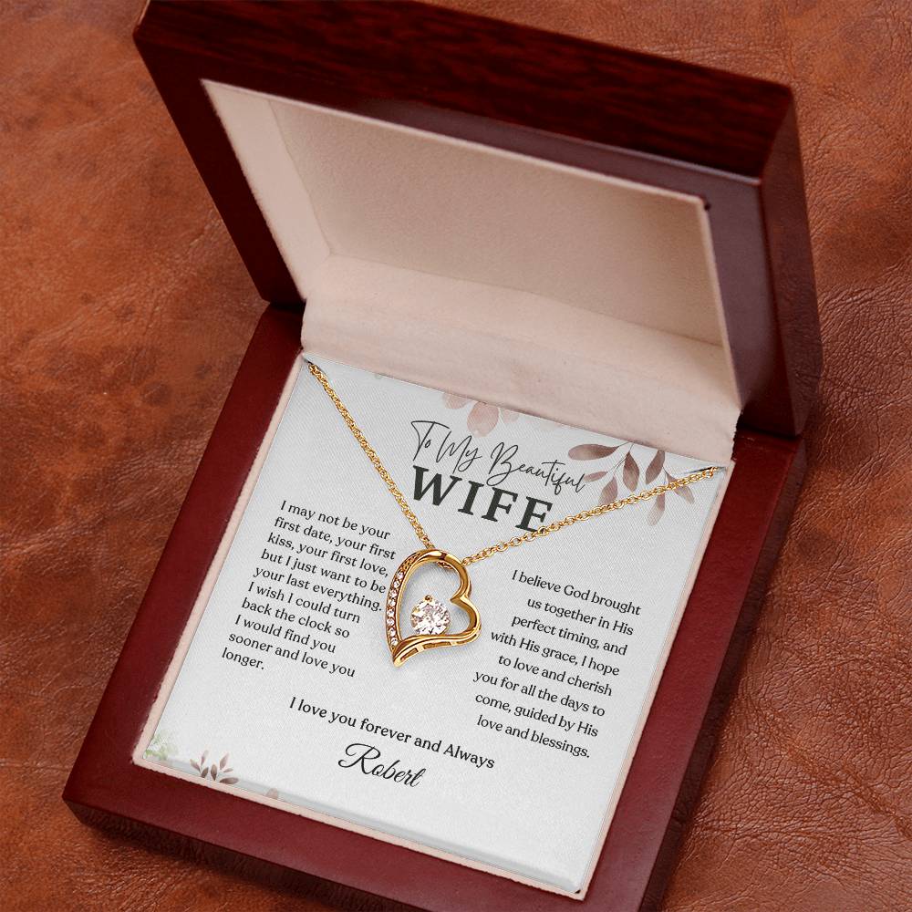 Forever Love Necklace - Personalized Gift to My Wife
