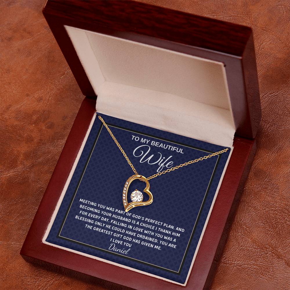 Forever Love Necklace - Personalized Gift for Wife