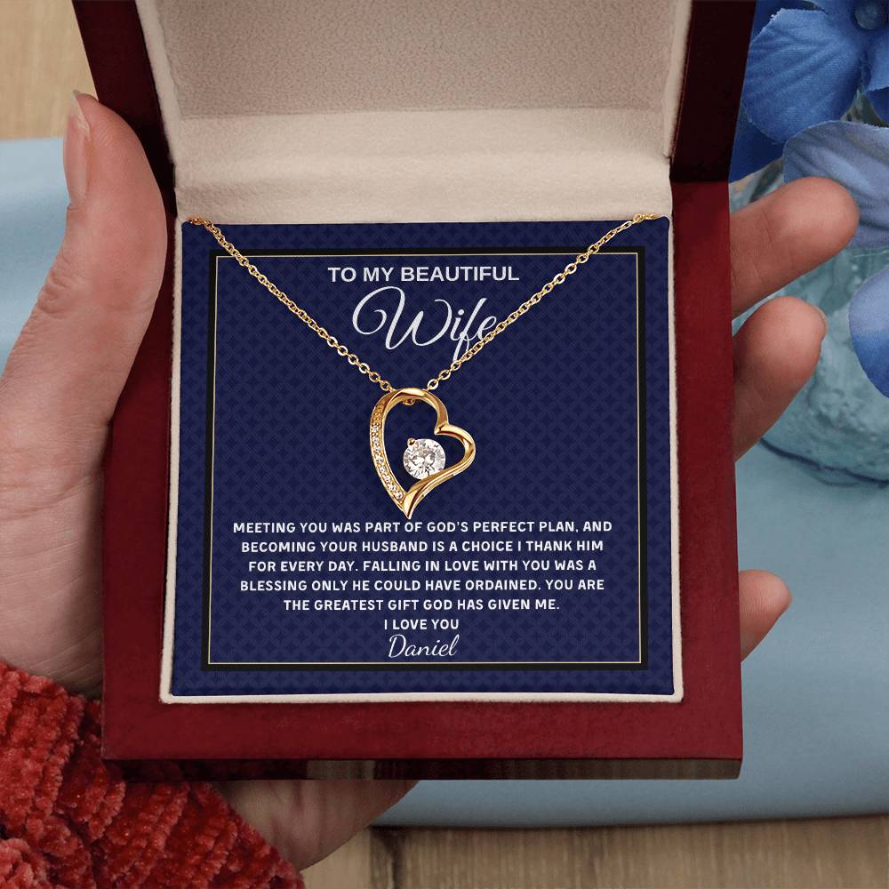 Forever Love Necklace - Personalized Gift for Wife
