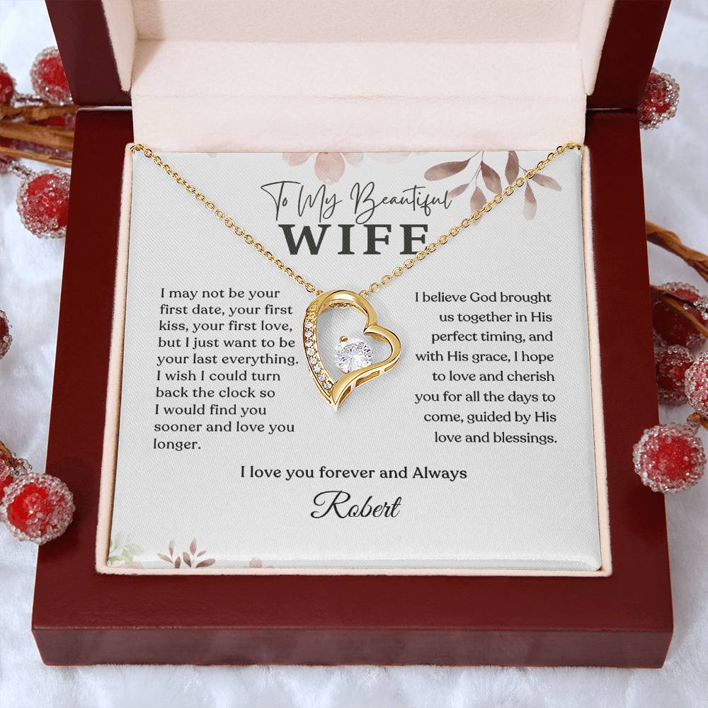 Forever Love Necklace - Personalized Gift to My Wife