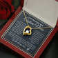 Personalized Gift to my Wife Forever Love Necklace 14k Gold Finish
