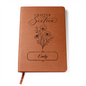 Sweet Sixteen wildflower notebook front cover — personalized gift for teen girl | The Faith World