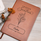 Personalized sweet 16 tulip journal closeup — Christian gift for teenage girl | The Faith World