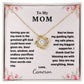 Mom Love Knot Necklace - Christian Gift for Mom