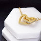 Interlocking Hearts Necklace - Personalized Gift to My Wife