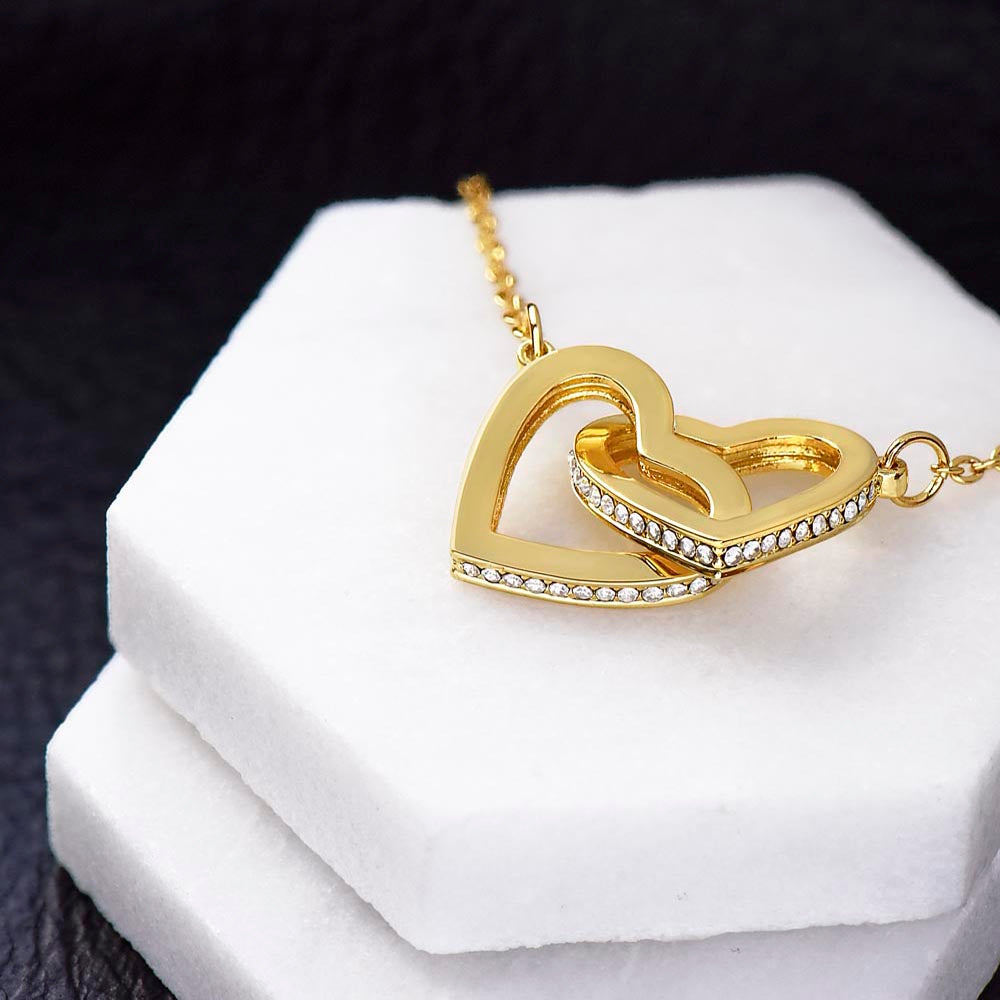 Interlocking Hearts Necklace - Personalized Gift to My Wife