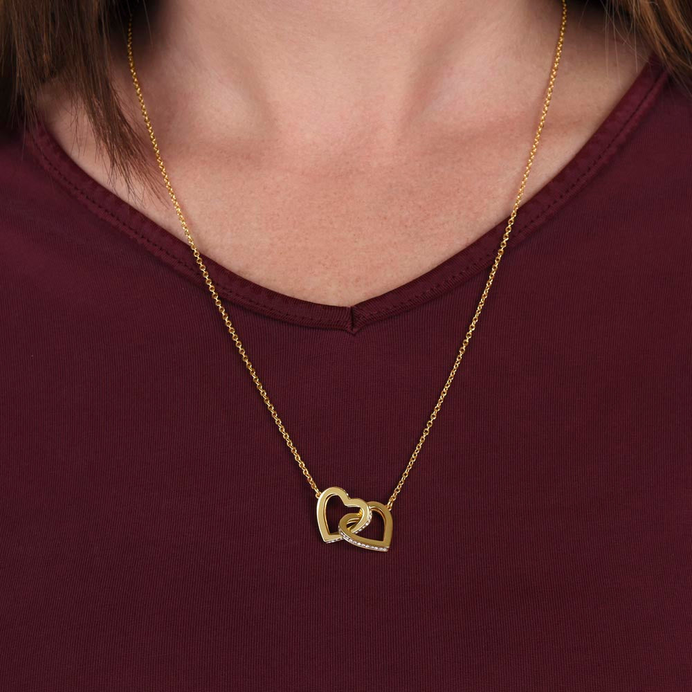 Interlocking Hearts Necklace - Personalized Gift to My Wife