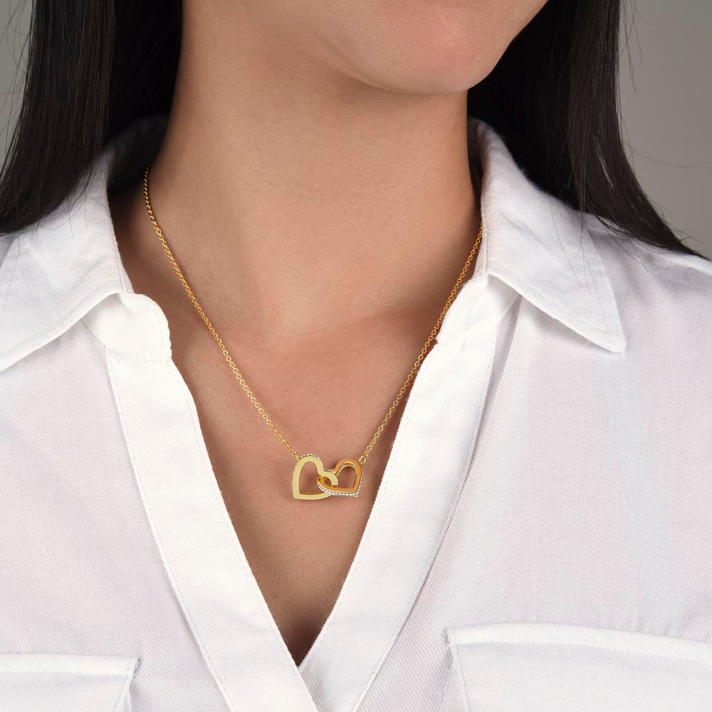 Interlocking Hearts Necklace - Personalized Gift to My Wife