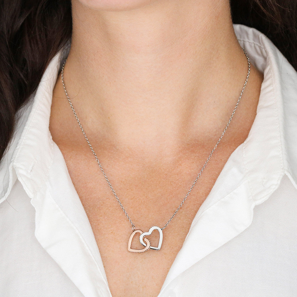 Interlocking Hearts Necklace - Personalized Gift to My Wife