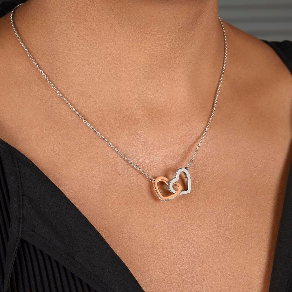 Interlocking Hearts Necklace - Personalized Gift to My Wife