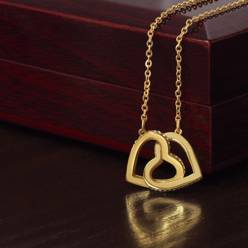 Interlocking Hearts Necklace - Personalized Gift to My Wife